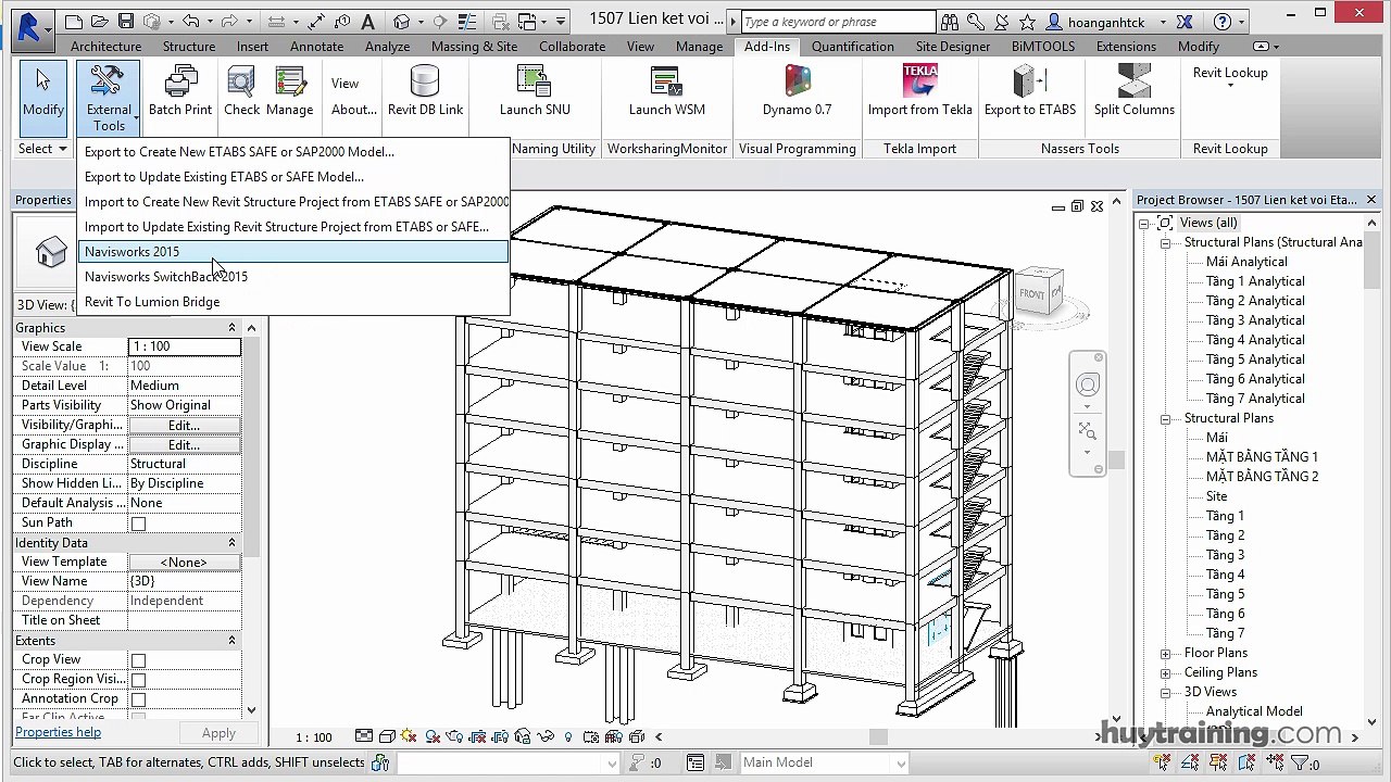 1510. _Liên kết Revit Strucutre với Navisworks  mp4