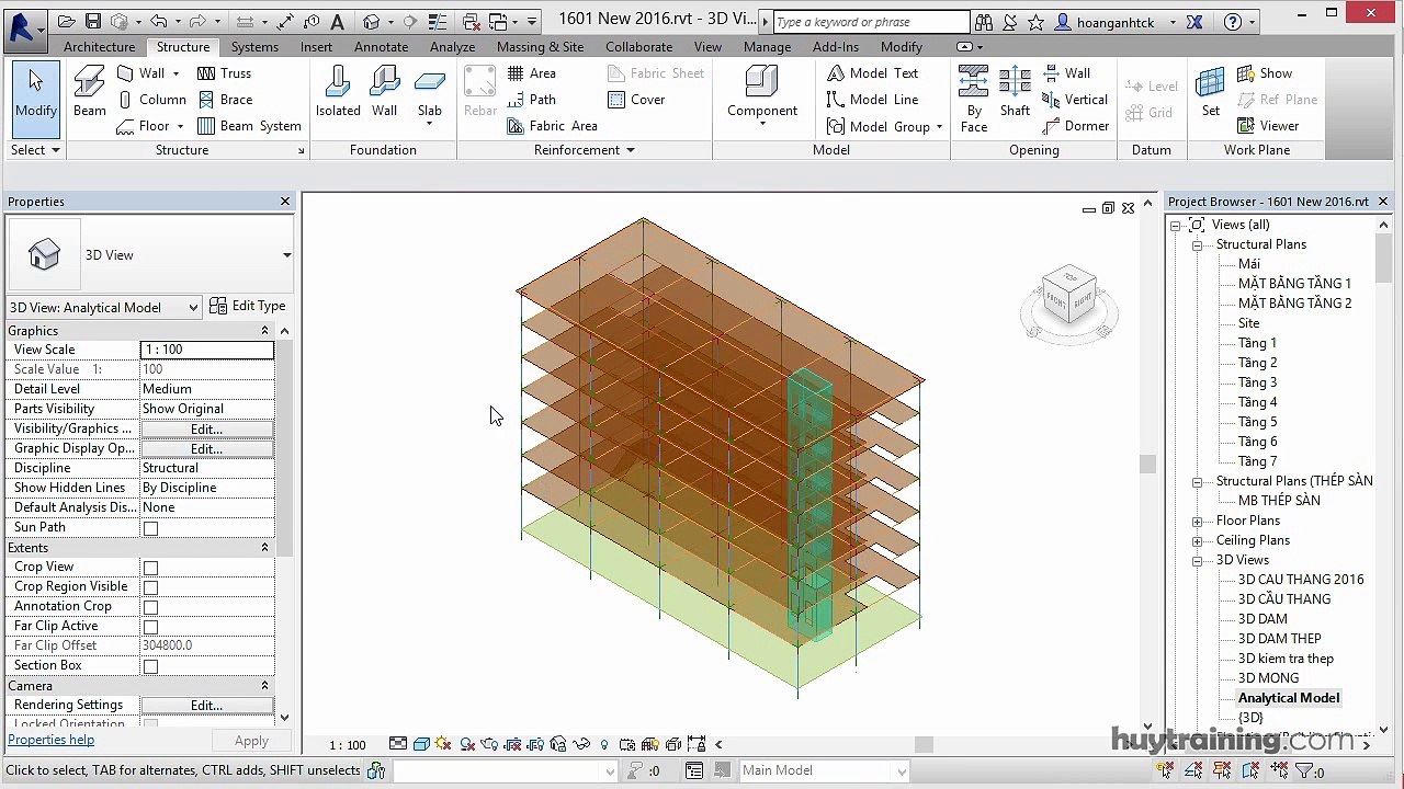 1605. _Các điểm mới của Revit Structure 2016  mp4