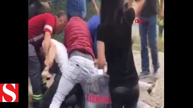 Otobüste kadını taciz etti hayatının dayağını yedi