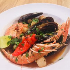 Dombrés aux fruits de mer