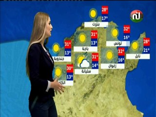 النشرة الجوية المسائية ليوم الثلاثاء 26 جوان 2018 -قناة نسمة