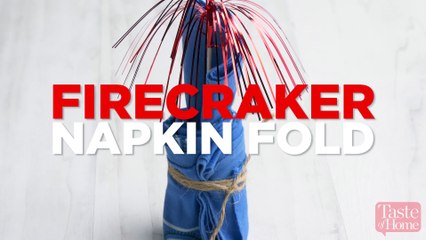 Firecracker Napkin Fold