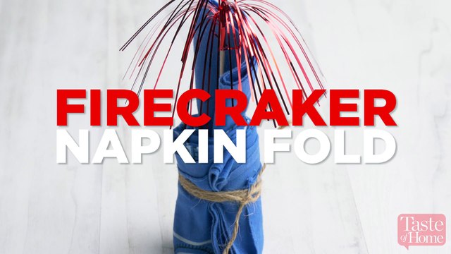 Firecracker Napkin Fold