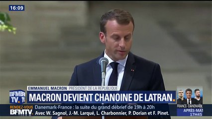 Download Video: Macron devient chanoine de Latran: 