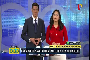 Empresa de hijo de Luis Nava facturó millones de dólares con Odebrecht