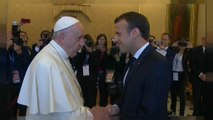 Alta sintonia fra il Papa e il Presidente francese Macron