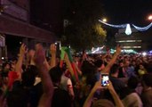 Despite World Cup Elimination Iranian Fans Celebrated Their Team on the Streets