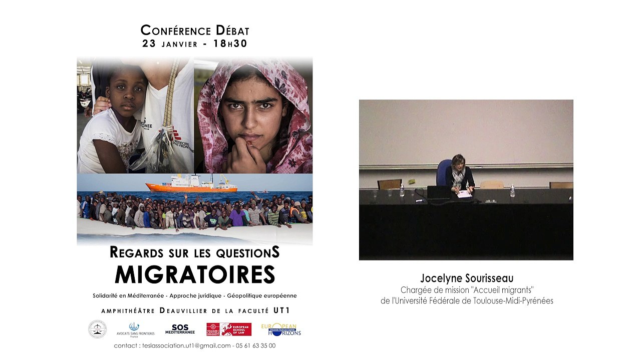 Regards sur les questions migratoires - Mme Sourisseau - Chargée de mission "Accueil migrants Université de Toulouse Fédérale