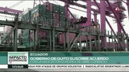 Gobierno ecuatoriano suscribe acuerdo con la AELC