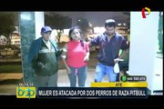 Ate: mujer es atacada salvajemente por perros de raza pitbull