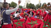 موفد ميدي1تيفي ينقل الأجواء الحماسية والرائعة للجمهور المغربي من كاليلينغراد
