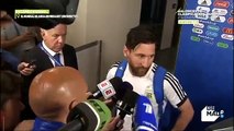 Un periodista le dio a Messi un amuleto y alucina cuando le reconoce que lo llevó en el duelo