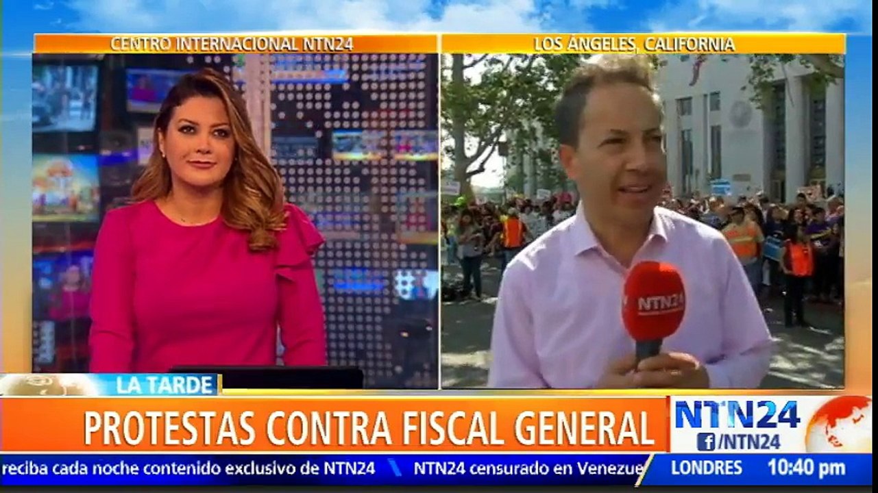 Protestas en Los Ángeles en rechazo a la visita del fiscal general de EE. UU.