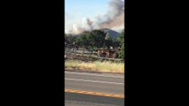 Filmer captures flames from Pawnee Fire ‘rolling up the hill’