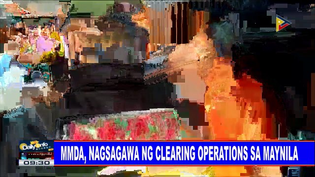 MMDA, nagsagawa ng clearing operations sa Maynila