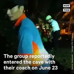 12 teen soccer players have been trapped in a cave for days after a flash food