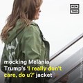 These jackets are spoofing Melania Trump and donating proceeds to help migrant kids
