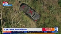 Person Rescued from Cliff in California, Where Car Was Seen Further Down Mountain