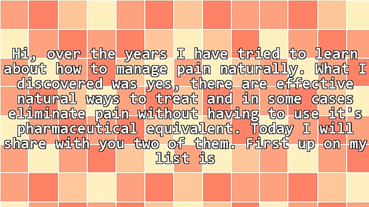 Natural Pain Relief With Methyll-Sulfonyl-Methane/Magnesium Oil