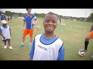 The Miami FC Clinic with Children from Special Olympics Florida