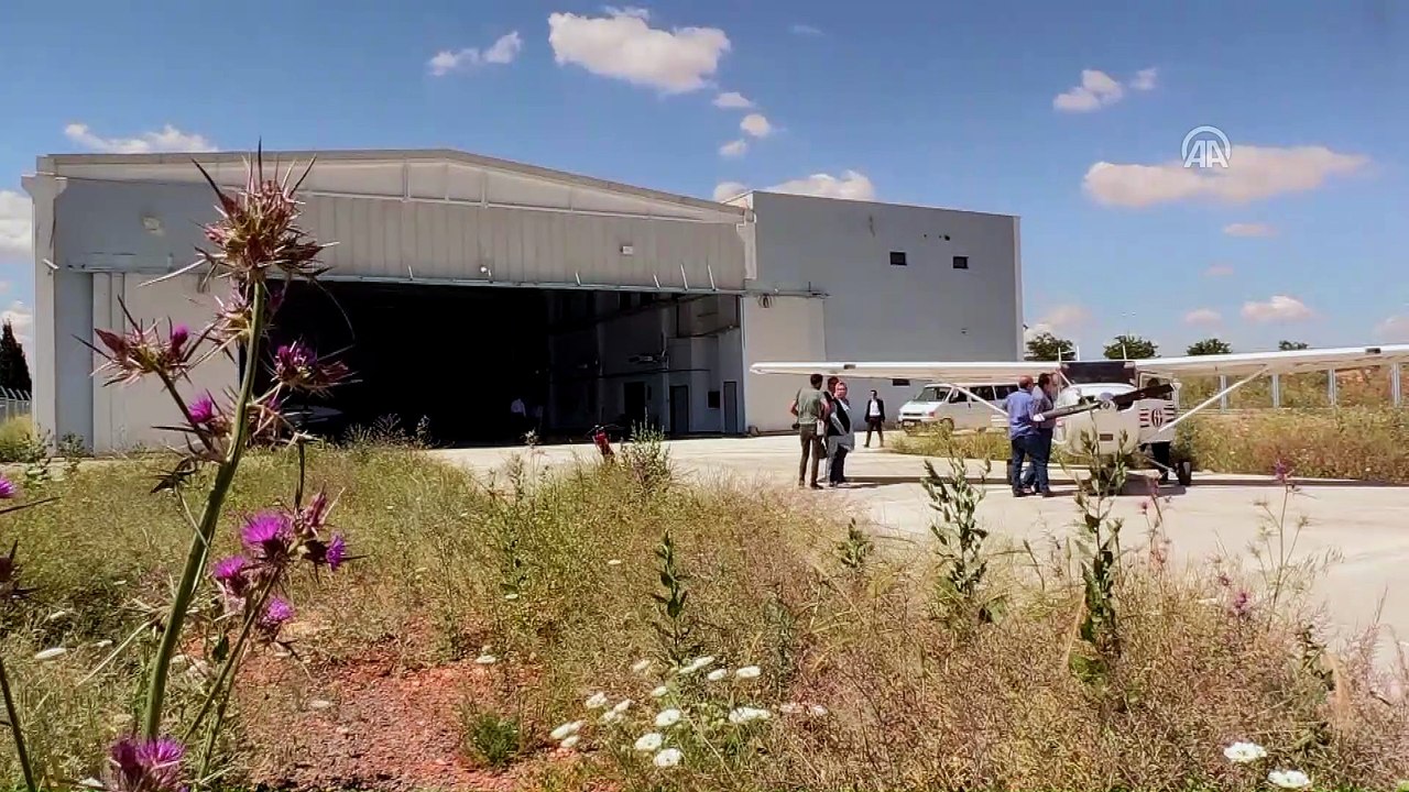 Adıyaman'da düşen eğitim uçağının arşiv görüntüleri