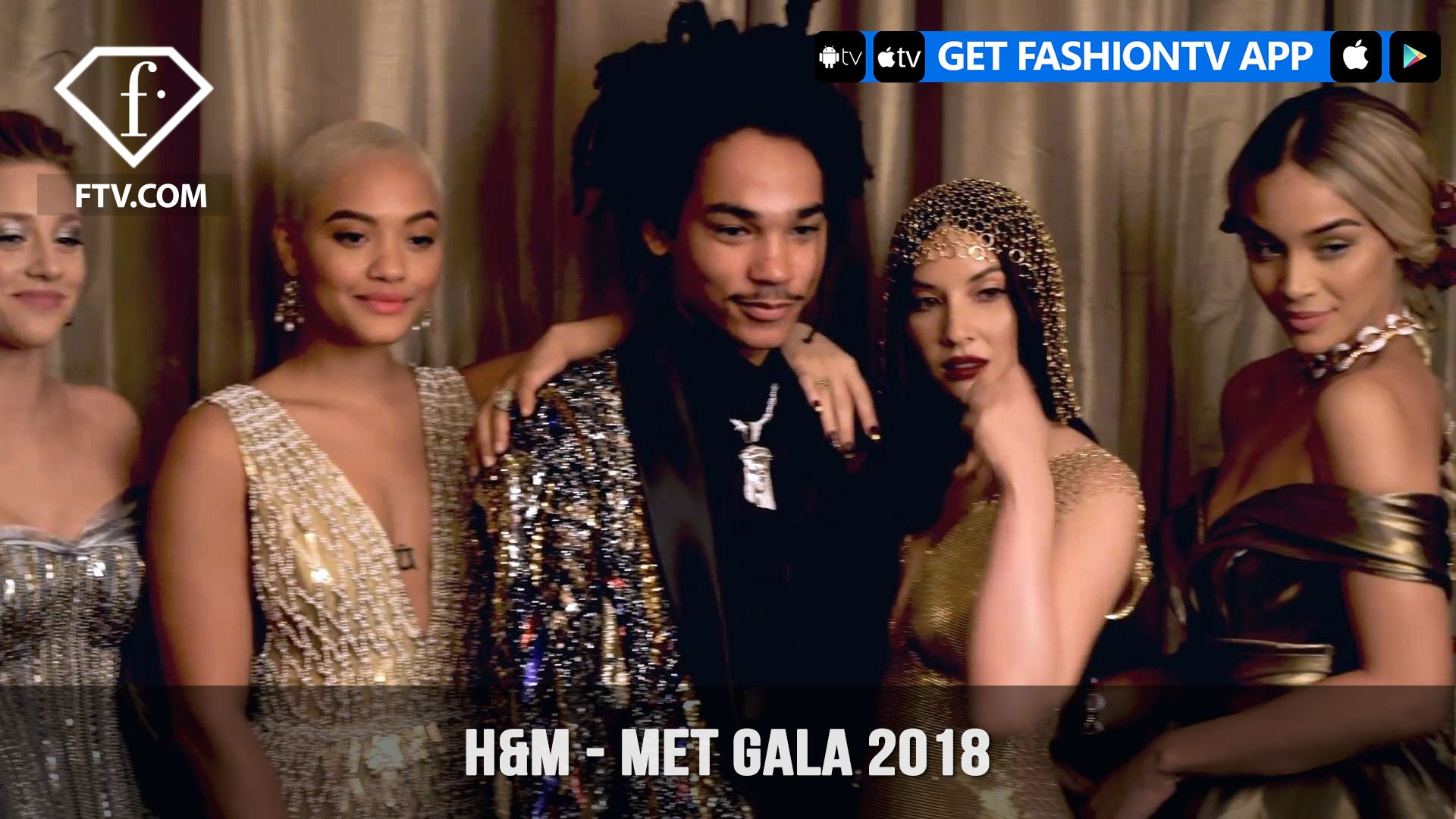 ⁣H&M Designs Met Gala 2018 Gold and Shimmering Celebrity Looks | FashionTV | FTV