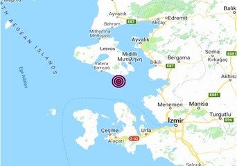 İzmir Açıklarında 4,2 Büyüklüğünde Deprem