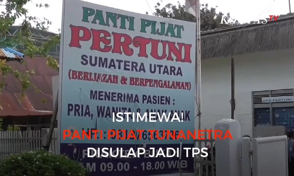 Istimewa! Panti Pijat Tunanetra Disulap Jadi TPS 