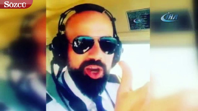 Hayatını kaybeden pilotun son görüntüleri