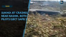 Watch: Sukhoi fighter jet crashes near Nashik, both pilots eject safely
