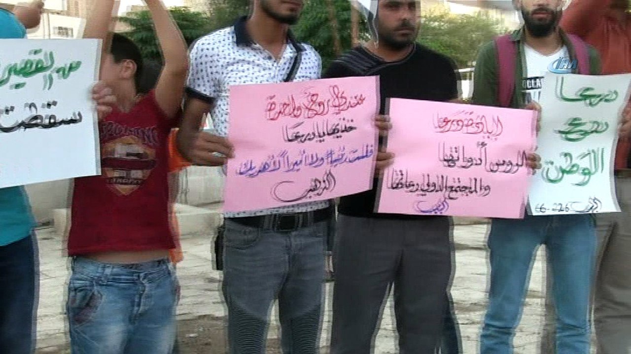 - Suriye rejiminin Dera harekatı El Bab’da protesto edildi