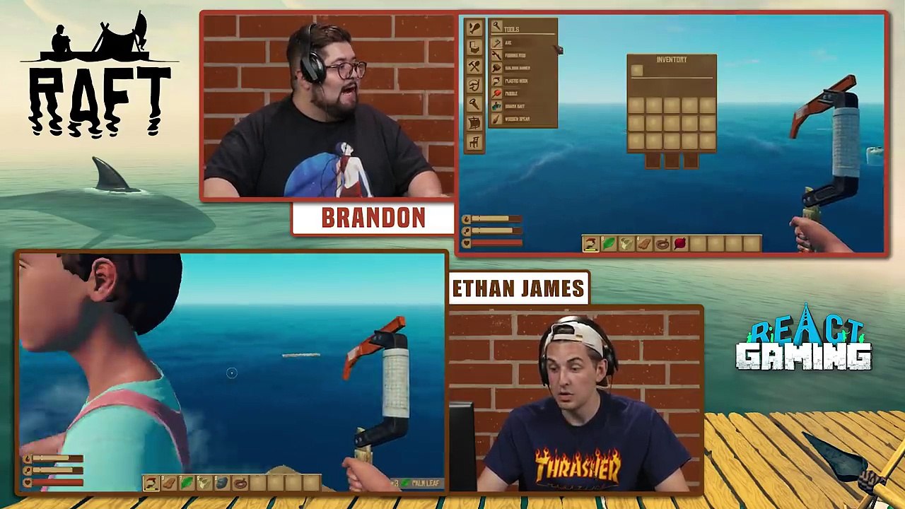 TRY NOT TO DIE CHALLENGE | Raft (React: Gaming)