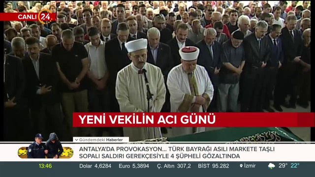 Başbakan Yıldırım cenaze törenine katıldı