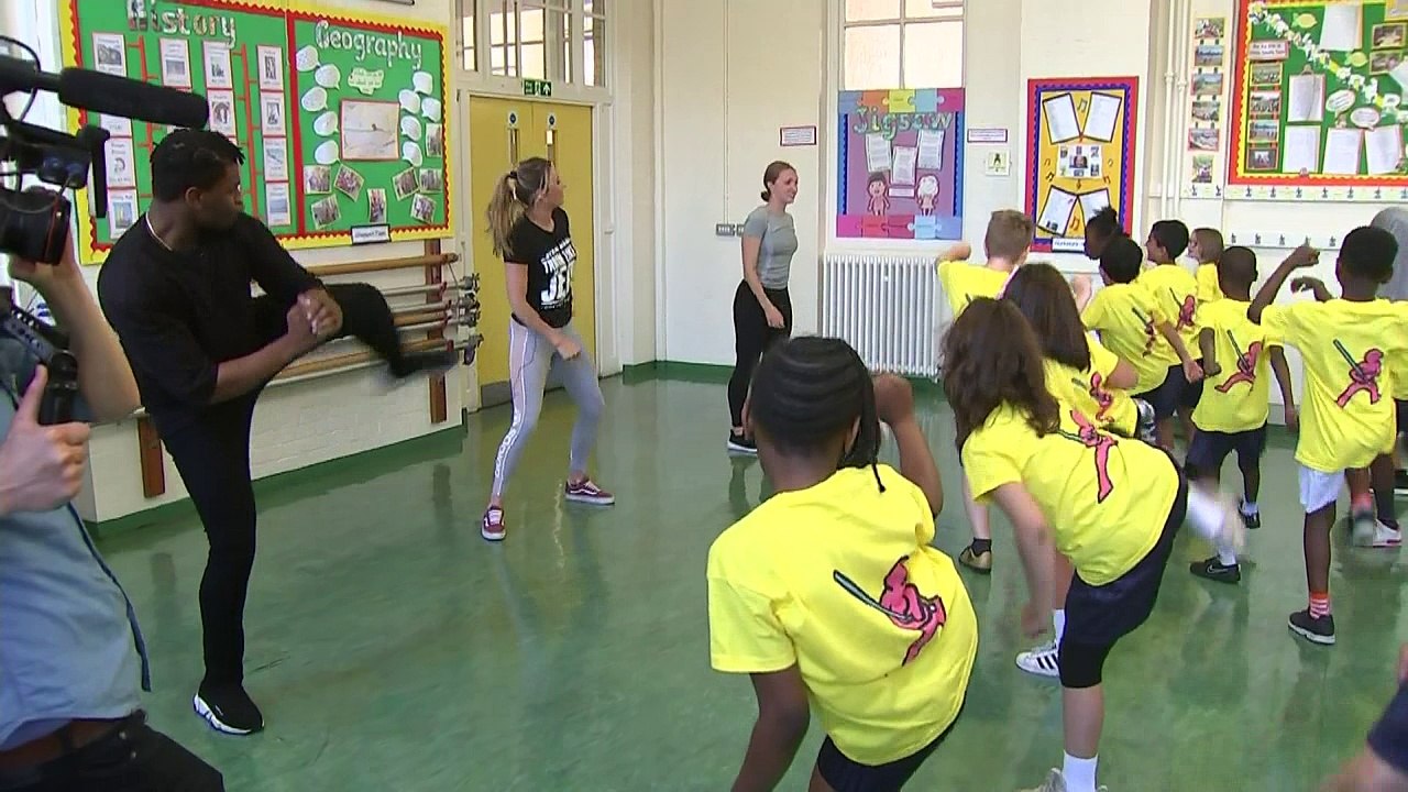 Star Wars star John Boyega gives students Jedi training