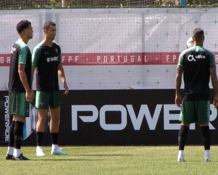 Ronaldo leads Portugal training ahead of last 16 clash