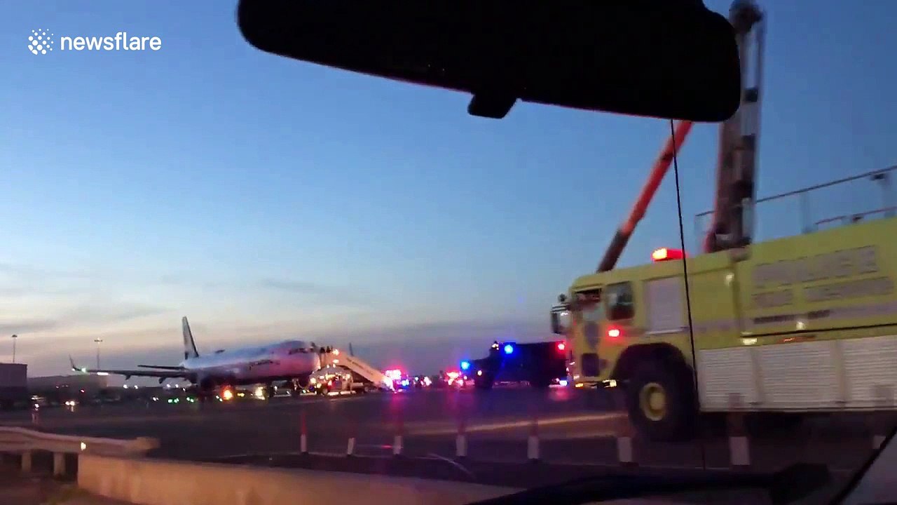 SWAT team storms JetBlue plane at JFK airport after pilot accidentally reports hijacking