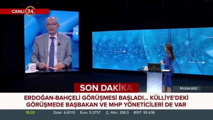 Erdoğan - Bahçeli görüşmesi