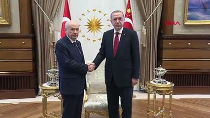Erdoğan, Başbakan Yıldırım ve Bahçeli görüşmesi