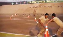 Pakistan Army PACES combat efficiency test, notice how Solider kept his body under stress through various exercises and at the end took an accuracy shot test.