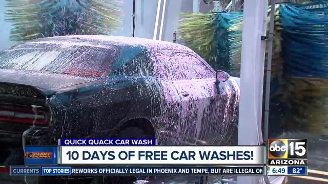 Quick Quack offering free car washes