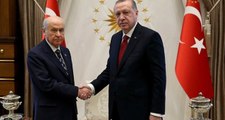 Cumhurbaşkanı Erdoğan ve Bahçeli, Beştepe'de Yeni Döneme Dair Fikir Teatisinde Bulundu