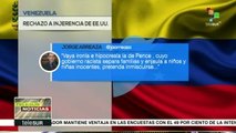 Canciller de Venezuela repudia presencia de Pence en la región