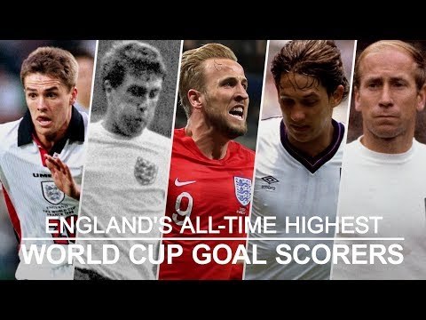 England's All-Time Highest World Cup Goal Scorers - Russia 2018 World Cup