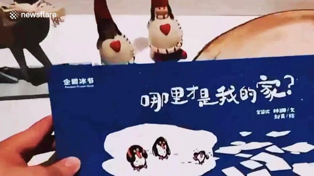 China's first 'frozen storybook' raises awareness of global warming