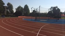 Inauguration de la nouvelle piste du stade Hélitas