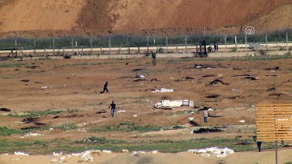 İsrail askerleri Gazze sınırında bir Filistinliyi yaraladı