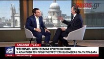 Η απάντηση του Τσίπρα στο Bloomberg για τη γραβάτα