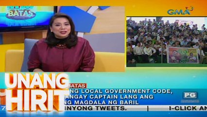 Unang Hirit: Planong pag-armas sa mga barangay official, ligal ba? | Kapuso sa Batas