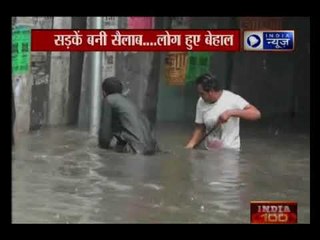 मध्यप्रदेश के रतलाम में बाढ़, बचाव में लगी एनडीआरएफ टीम