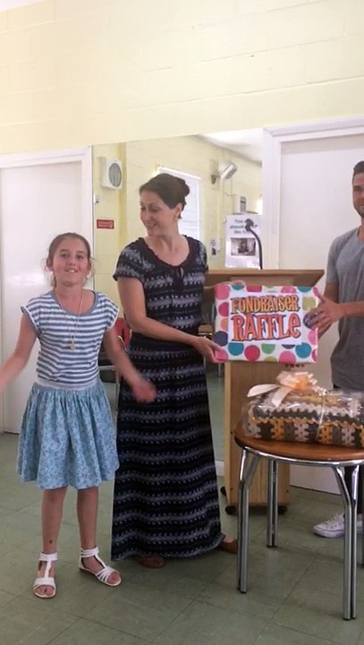 New life church fundraiser raffle with the help of our charismatic player Billy Geza O'Dwyer